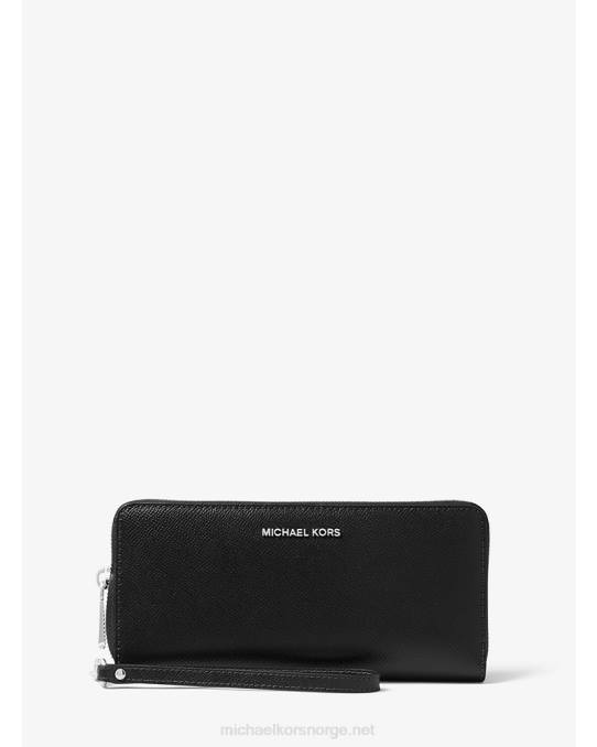 Michael Kors kontinental lommebok i saffianoskinn kvinner LDNL1623 svart