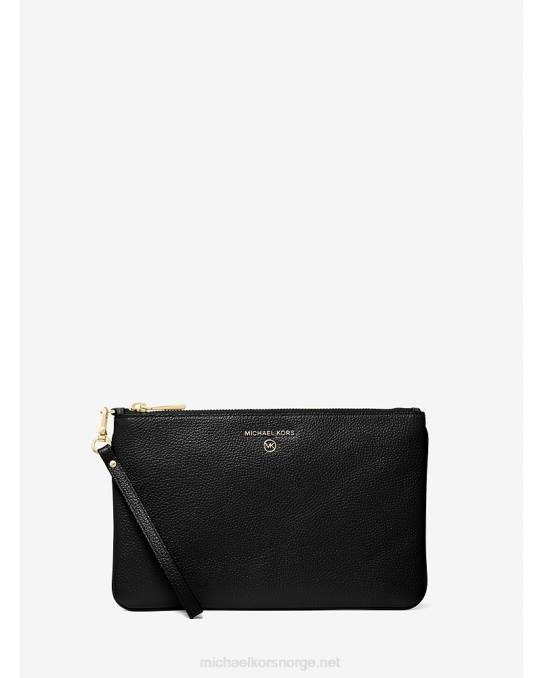 Michael Kors stort armledd i skinn kvinner LDNL1586 svart