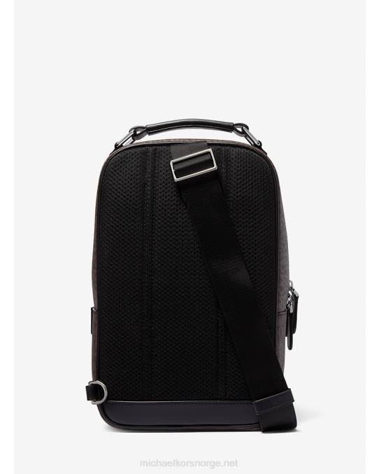 Michael Kors Hudson logo slyngepakke kvinner LDNL833 brun svart