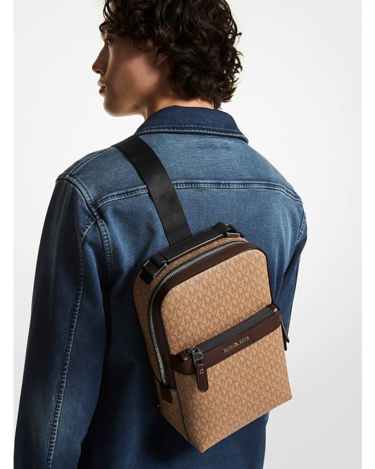 Michael Kors Hudson logo slyngepakke kvinner LDNL838 skall