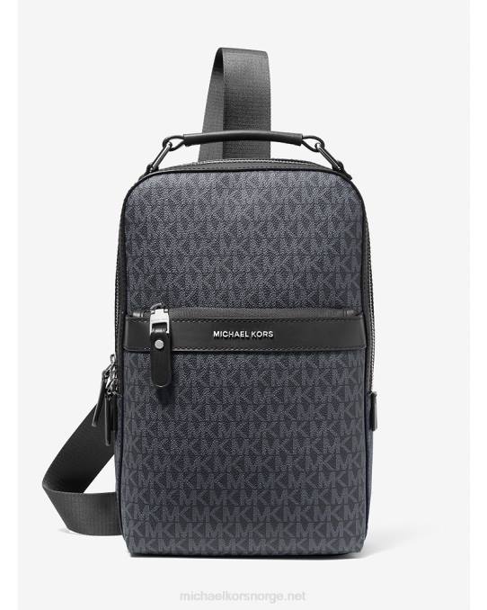 Michael Kors Hudson logo slyngepakke kvinner LDNL839 admrl/plblue