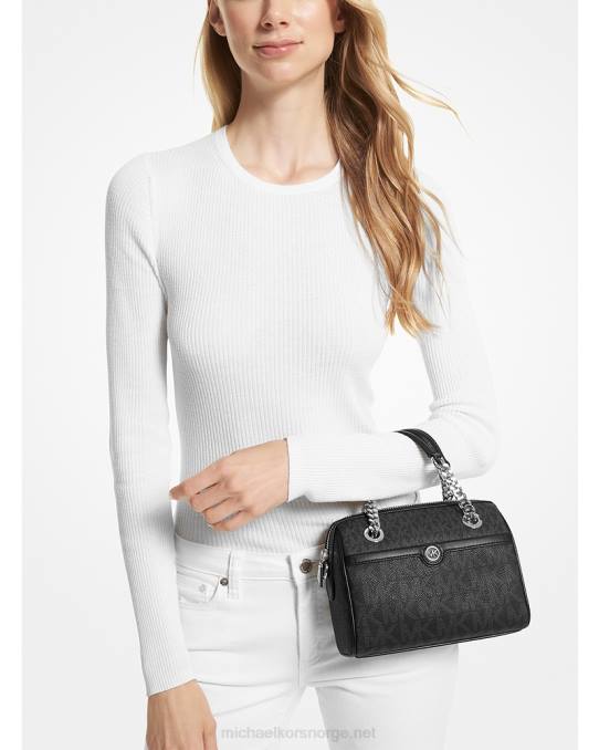 Michael Kors blaire ekstra liten crossbody-veske med logo kvinner LDNL678 svart