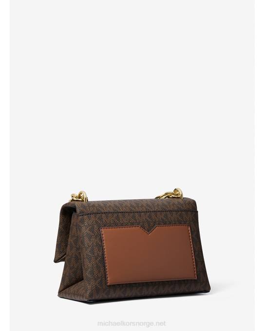 Michael Kors cece liten skulderveske med logo kvinner LDNL909 brun