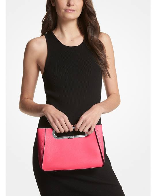 Michael Kors chelsea stor konvertibel crossbody-veske i saffianoskinn kvinner LDNL758 geranium