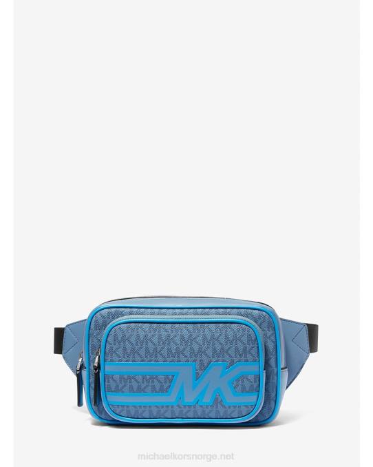 Michael Kors cooper slyngepakke med grafisk logo kvinner LDNL820 denim multi