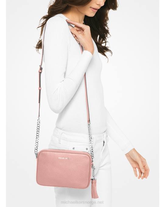 Michael Kors crossbody-veske i ginny skinn kvinner LDNL638 rosa