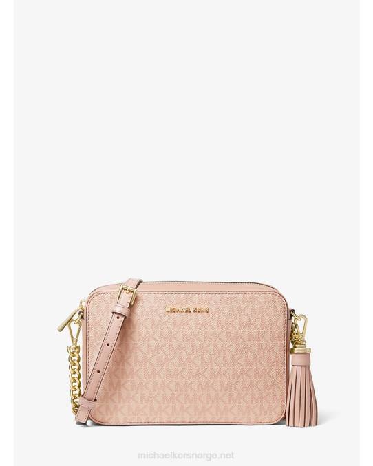 Michael Kors ginny crossbody-veske med medium logo kvinner LDNL747 ballett