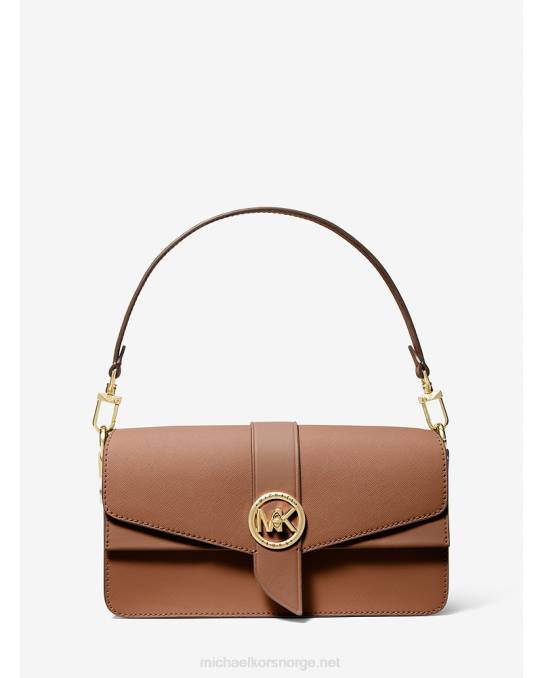 Michael Kors greenwich medium skulderveske i saffianoskinn kvinner LDNL923 bagasje
