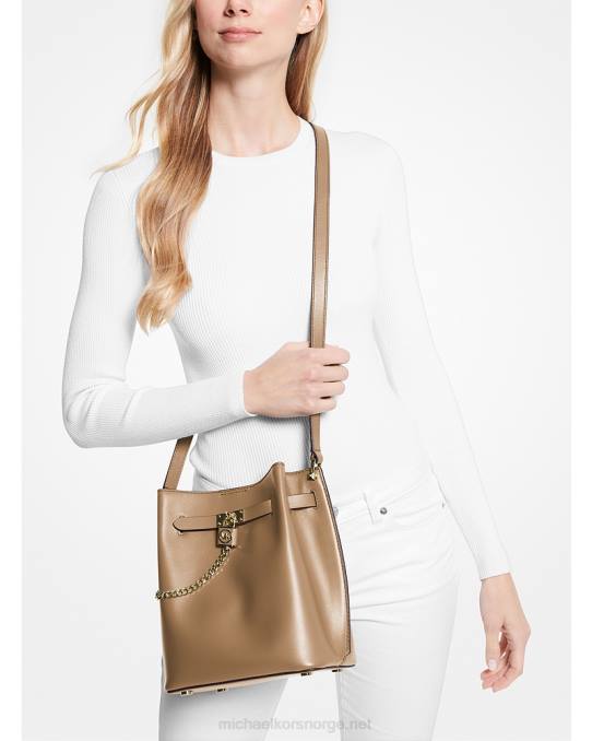 Michael Kors hamilton legacy messenger bag i medium skinn kvinner LDNL688 skall