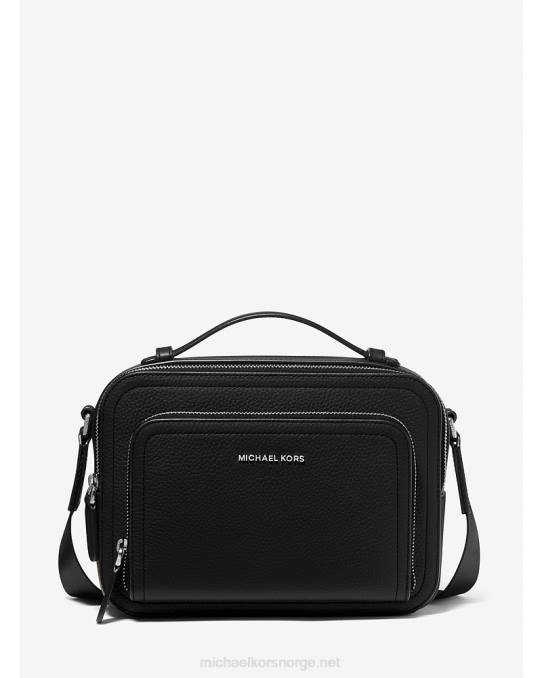 Michael Kors hudson crossbody-veske i rulleskinn kvinner LDNL835 svart