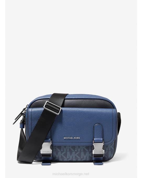 Michael Kors hudson stor crossbody-veske i skinn kvinner LDNL1004 admiral multi