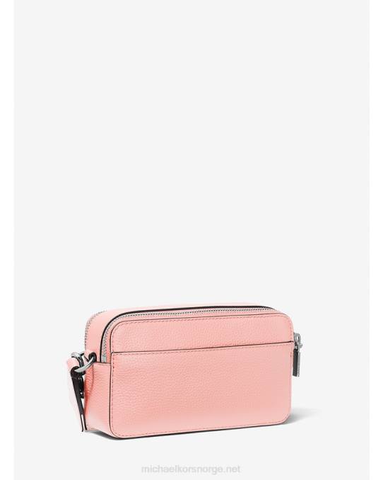 Michael Kors jetset liten kameraveske med dobbel glidelås i rullestein kvinner LDNL741 rosa