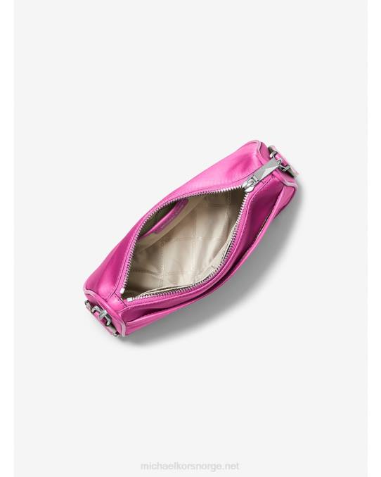 Michael Kors jetset medium nylon gabardin crossbody bag med etui for apple airpods pro kvinner LDNL725 cerise