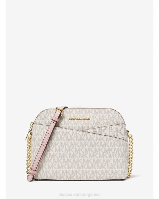 Michael Kors jetset reise medium crossbody bag med kuppel med logo kvinner LDNL773 pwd blsh mlt