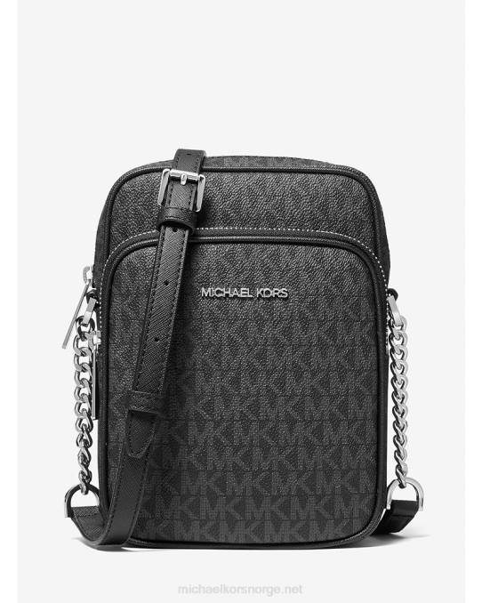 Michael Kors jetset reiseveske med medium logo-crossbody kvinner LDNL1008 svart