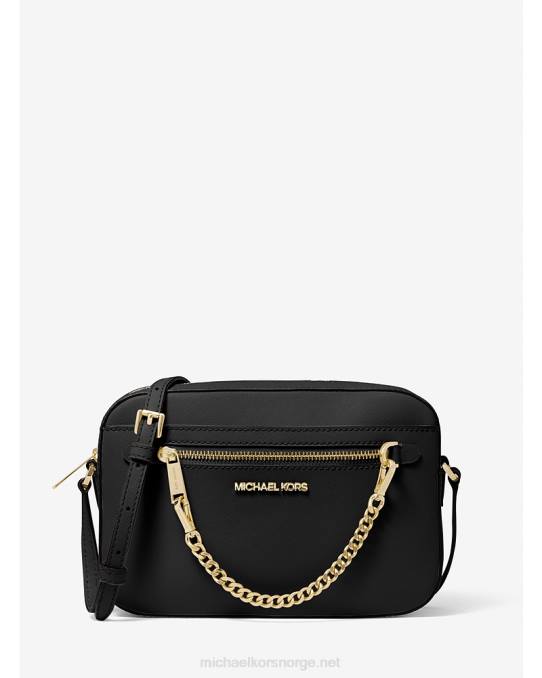 Michael Kors jetset stor crossbody-veske i saffianoskinn kvinner LDNL1011 svart