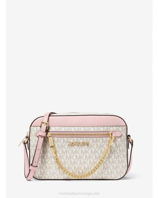 Michael Kors jetset stor crossbody-veske med logo kvinner LDNL1010 pwd blsh mlt