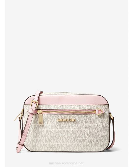 Michael Kors jetset stor crossbody-veske med logo kvinner LDNL1010 pwd blsh mlt