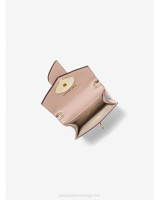 Michael Kors liten crossbody-veske for smarttelefon i saffianoskinn kvinner LDNL1028 myk rosa