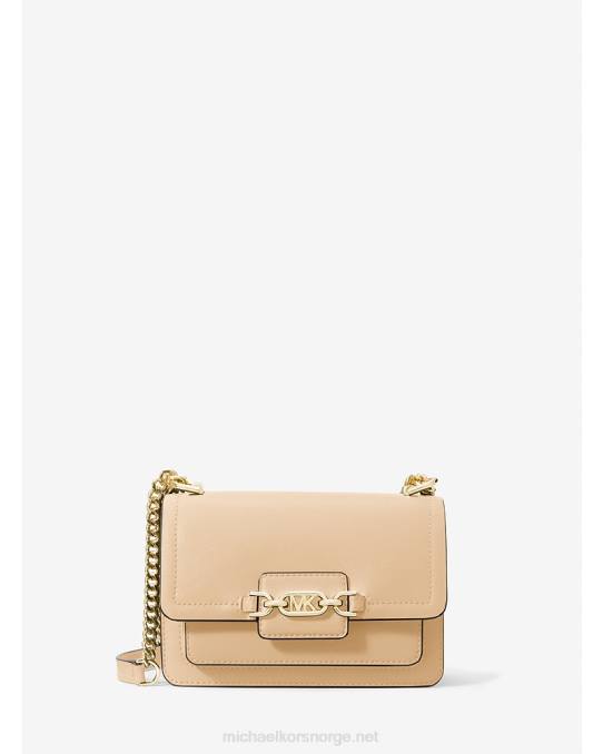 Michael Kors lyng ekstra liten crossbody-veske i skinn kvinner LDNL715 kamel