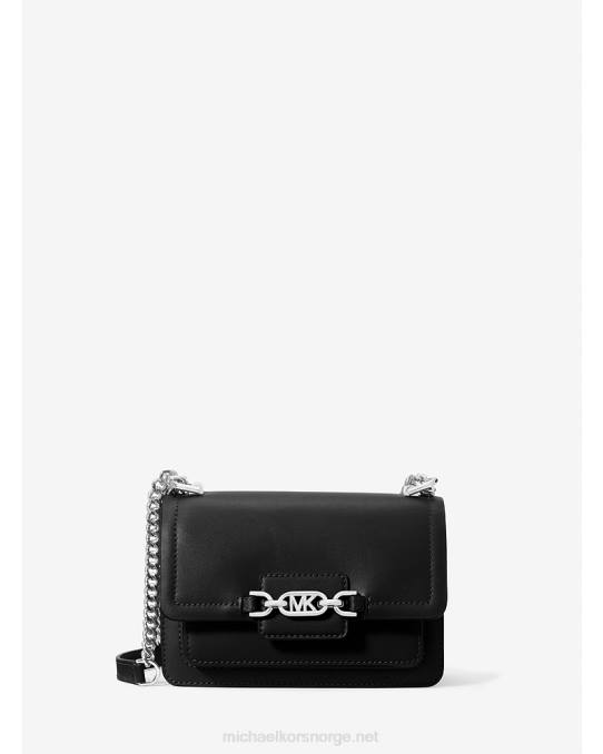 Michael Kors lyng ekstra liten crossbody-veske i skinn kvinner LDNL716 svart