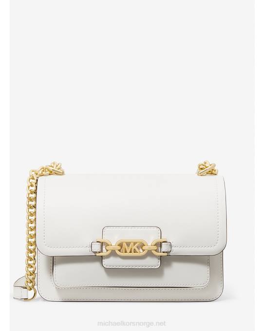 Michael Kors lyng stor skulderveske i skinn kvinner LDNL841 optikk hvit