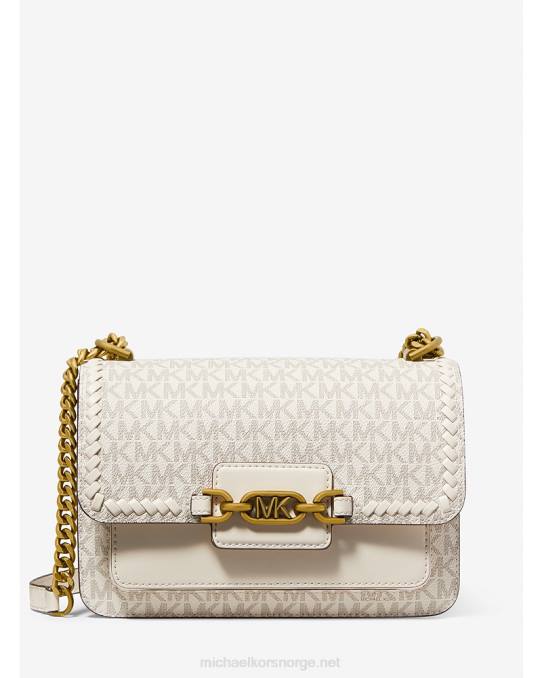 Michael Kors lyng stor skulderveske med logo kvinner LDNL895 varebil/krem