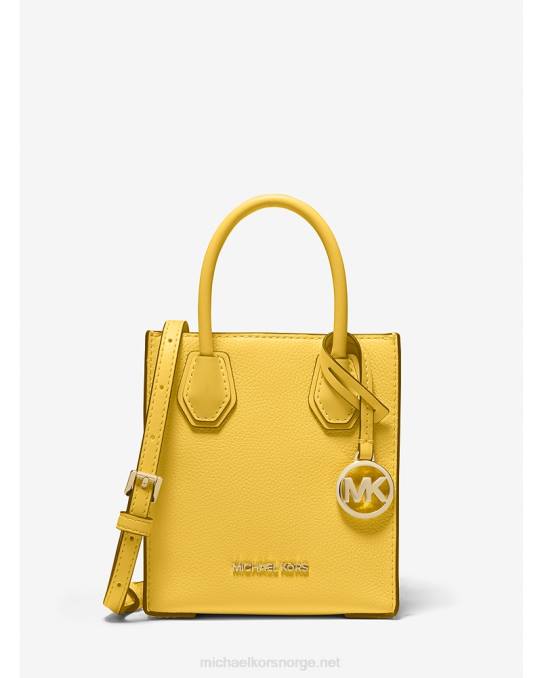 Michael Kors mercer ekstra liten crossbody-veske i skinn kvinner LDNL861 påskelilje
