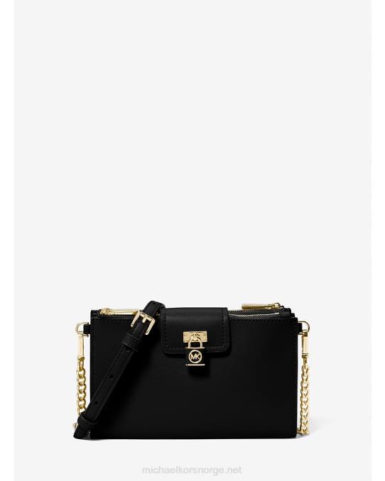 Michael Kors rubin liten crossbody-veske i saffianoskinn kvinner LDNL735 svart