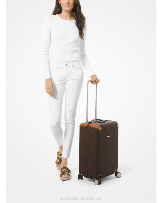 Michael Kors logo koffert kvinner LDNL1525 brun/eikenøtt