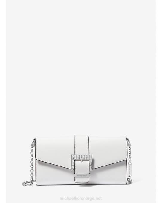 Michael Kors penelope medium skinnclutch kvinner LDNL1516 optikk hvit