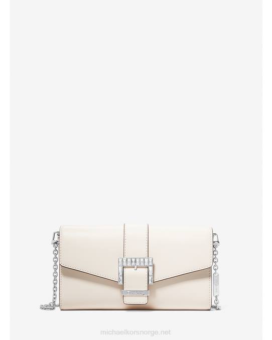 Michael Kors penelope medium skinnclutch kvinner LDNL1517 Det er krem