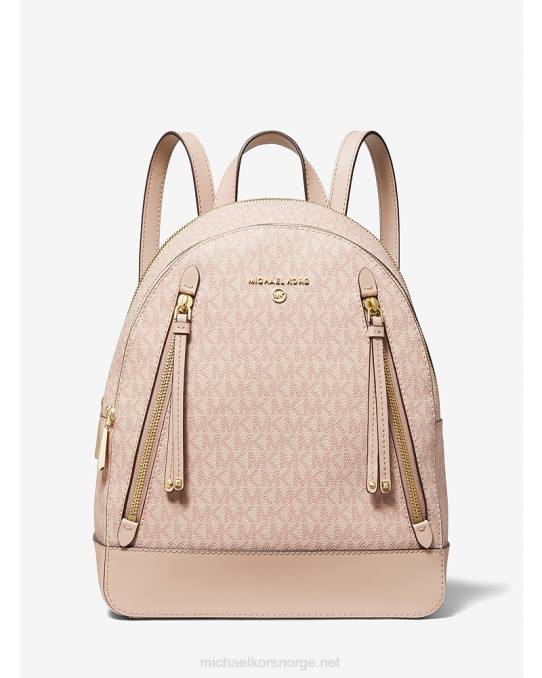 Michael Kors Brooklyn medium ryggsekk med logo kvinner LDNL1237 ballett
