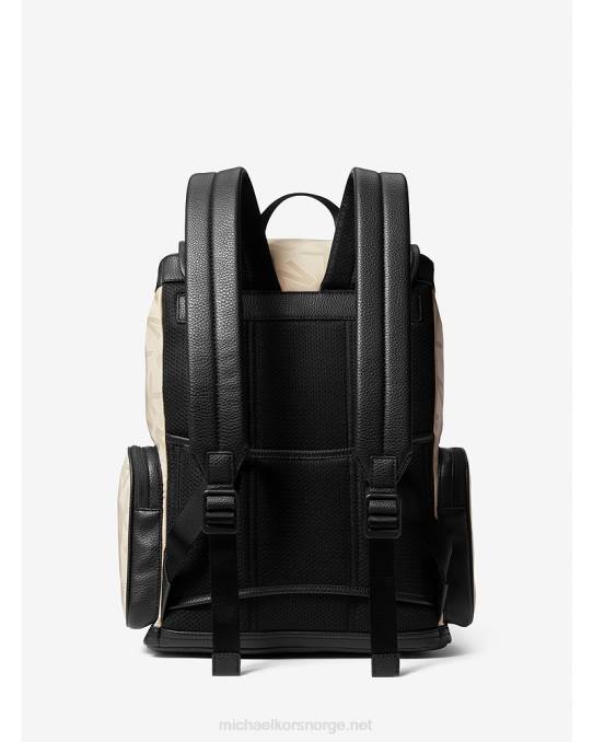 Michael Kors Kent logo jacquard nylon verktøyryggsekk kvinner LDNL1273 hamp