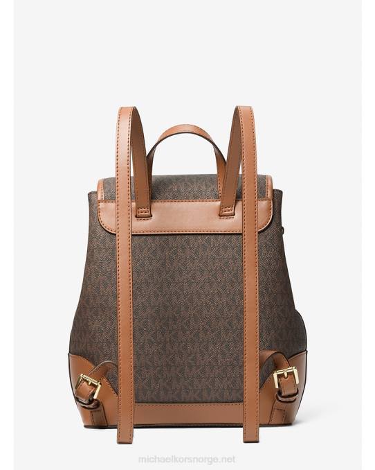Michael Kors harrison medium ryggsekk med logo kvinner LDNL1214 brun/eikenøtt