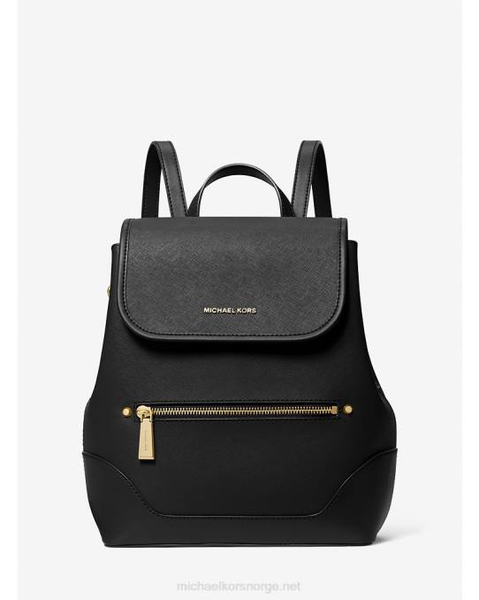 Michael Kors harrison medium saffiano ryggsekk i skinn kvinner LDNL1218 svart