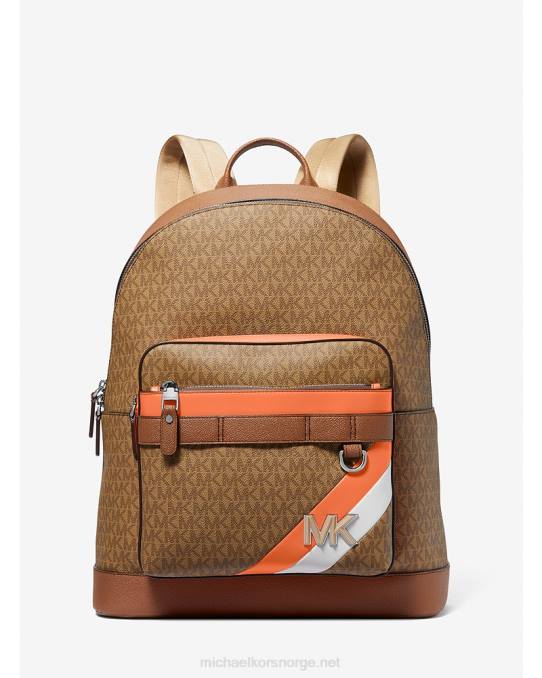 Michael Kors hudson logo stripe ryggsekk kvinner LDNL1271 aprikos