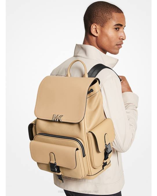 Michael Kors hudson ryggsekk i skinn kvinner LDNL1254 kamel