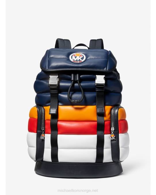 Michael Kors mk x ellesse hudson vattert ryggsekk i kunstskinn kvinner LDNL1283 kjole blues