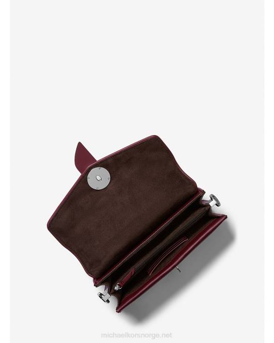 Michael Kors greenwich medium logo jacquard skulderveske kvinner LDNL1330 merlot