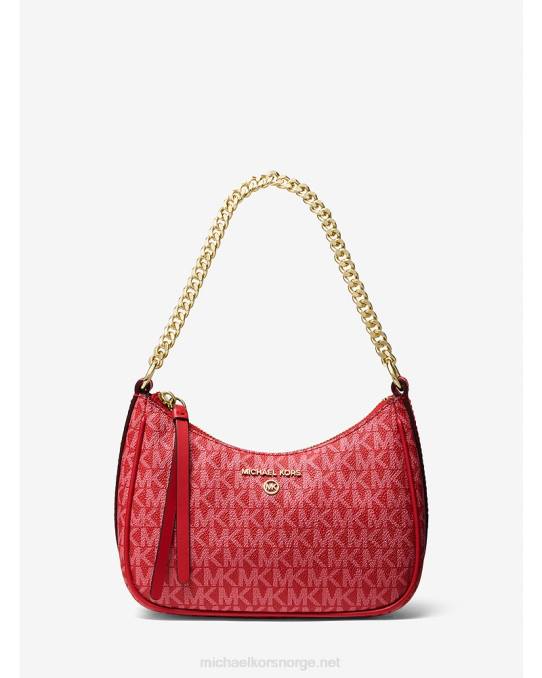 Michael Kors jetset sjarm liten logopochette kvinner LDNL1357 Høyrød