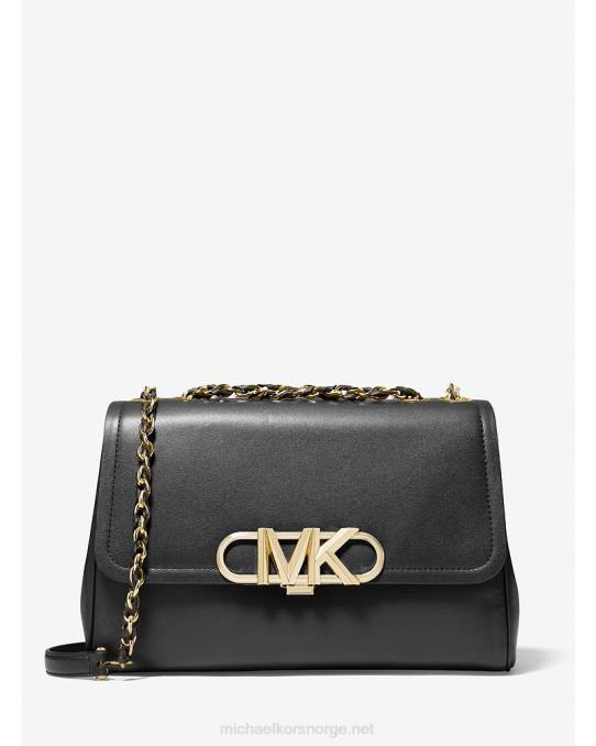 Michael Kors parker ekstra stor skulderveske i skinn kvinner LDNL1337 svart