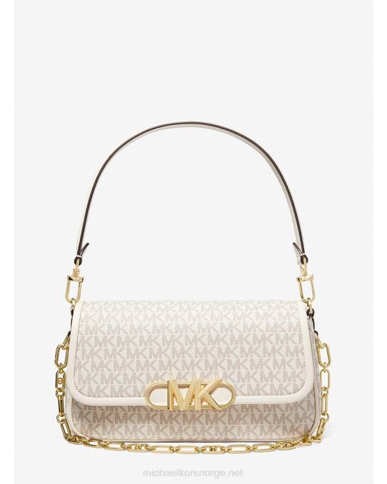 Michael Kors parker medium skulderveske med logo kvinner LDNL1320 varebil/krem