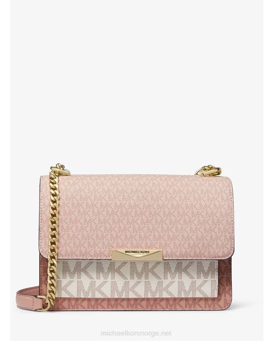 Michael Kors stor jade crossbody-veske med logo i tre farger kvinner LDNL1390 ballett multi