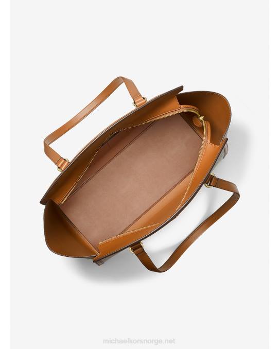 Michael Kors chantal stor veske med logo kvinner LDNL1166 vanilje/eikenøtter