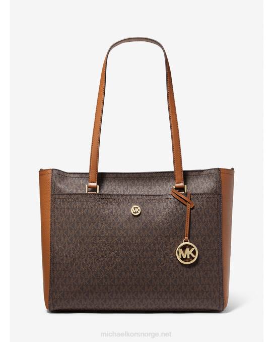 Michael Kors maisie stor 3-i-1 veske med logo kvinner LDNL1116 brun
