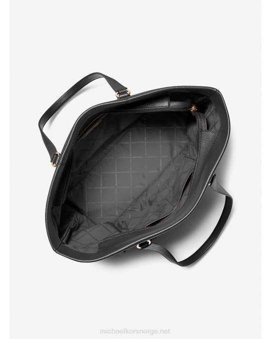 Michael Kors slater stor tøyveske i skinn kvinner LDNL1082 svart