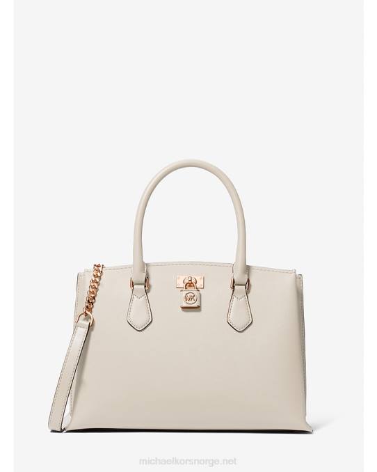 Michael Kors Ruby middels saffiano-lærveske kvinner LDNL1477 Det er krem