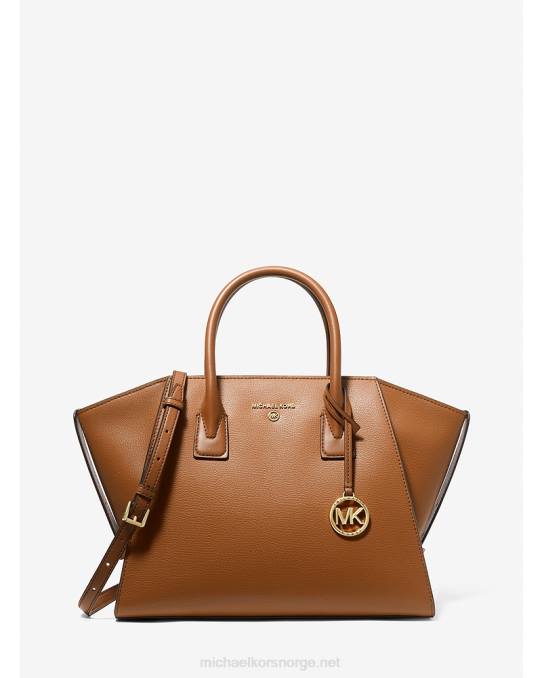 Michael Kors avril stor veske med topp-glidelås i skinn kvinner LDNL1452 bagasje