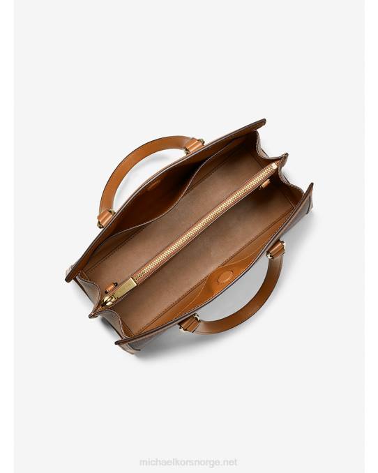 Michael Kors chantal medium logo veske kvinner LDNL1416 brun/eikenøtt